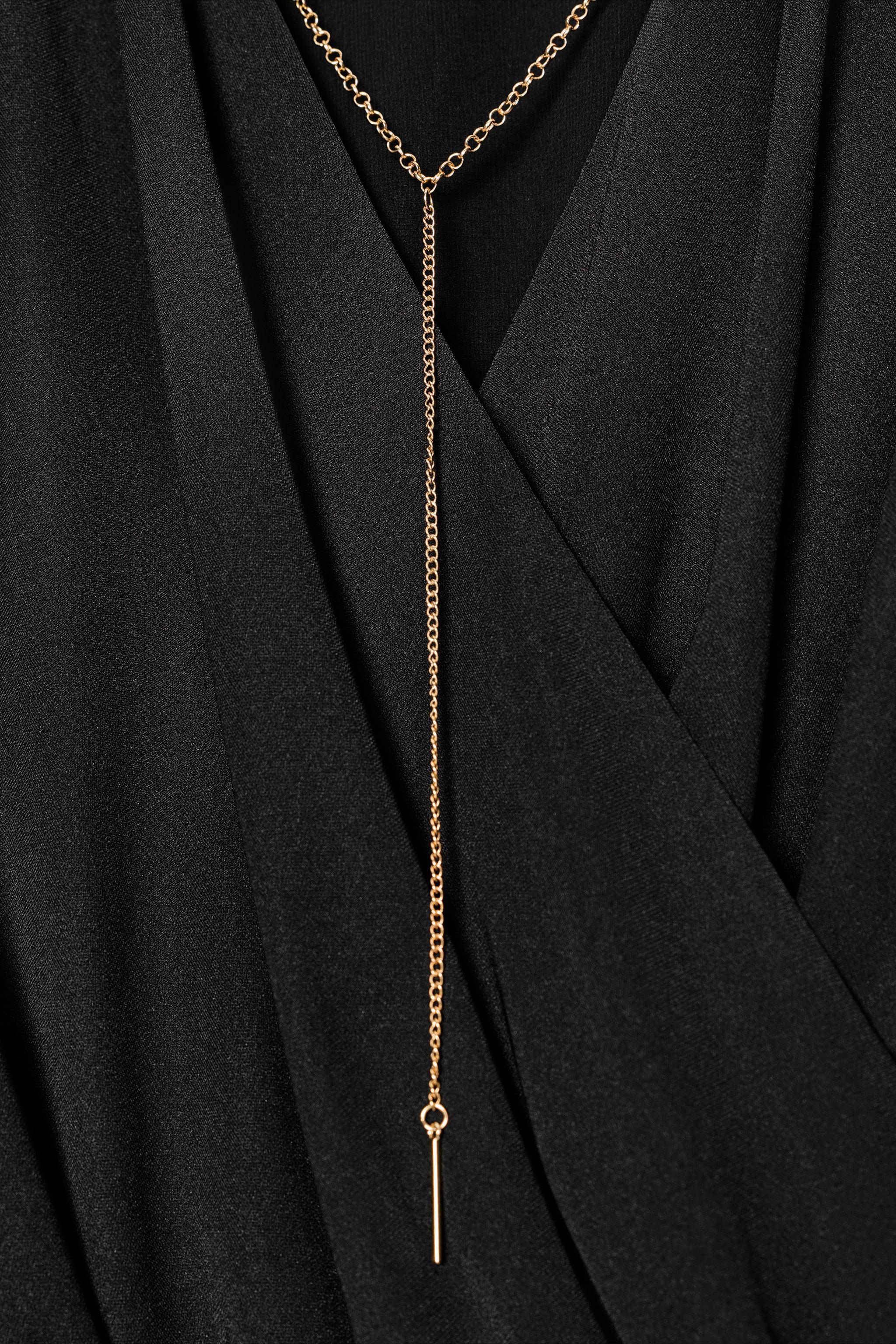 DRAPED CHAIN BODYSUIT